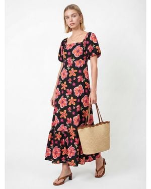 Lovedrobe Floral Print Maxi Dress - White