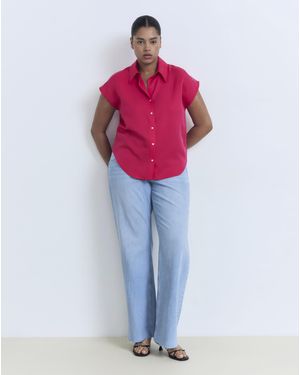 Mango Sleeveless Shirt - Blue