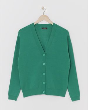Simply Be Loose Fit Cardigan - Green