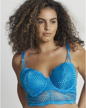 Figleaves Amalfi Wave Midi Bra - Blue