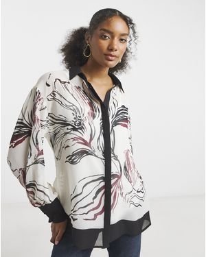 Joanna Hope Border Print Shirt - Multicolour