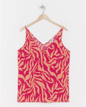 Simply Be V Neck Cami - Pink