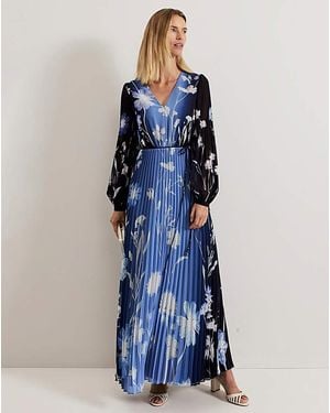Phase Eight Floral Ombre Maxi Dress - Blue