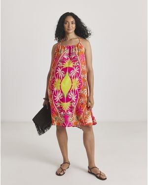 Figleaves Frida Mini Beach Dress - Red