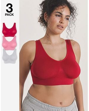 Pretty Secrets 3 Pack Comfort Tops - Red