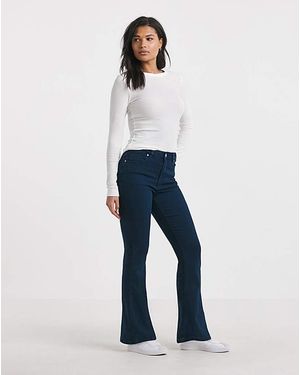 Simply Be Flared Highwaist Super Stretch - Blue