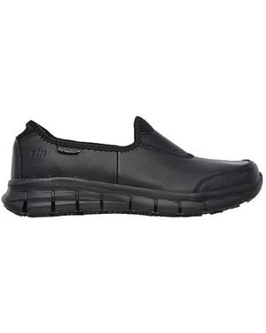 Skechers Workwear Skechers Sure Track Slip On Shoes - Black