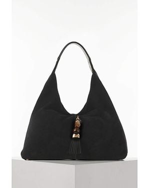 LUELLA GREY LONDON Luella Pandora Suede Hobo - Black