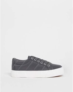 Simply Be Quilted Trainers Wide Fit - White
