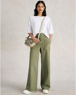 White Stuff Twister Wide Leg Trouser - White