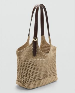 Mango Fibre Tote Bag - Brown