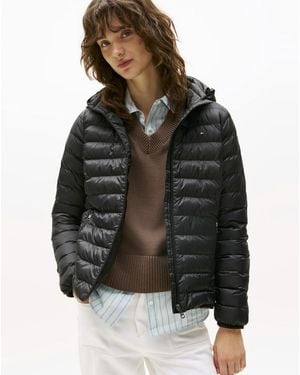 Tommy Hilfiger Lightweight Padded Hooded Jacket - Black