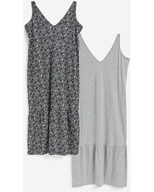 Pretty Secrets Value 2 Pack Maxi Nightie - Grey