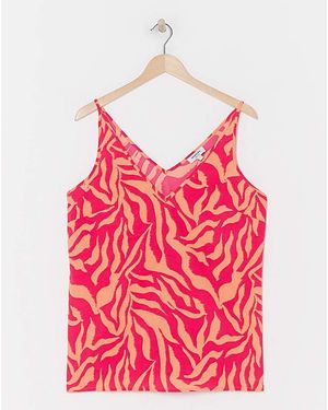 Simply Be V Neck Cami - Pink