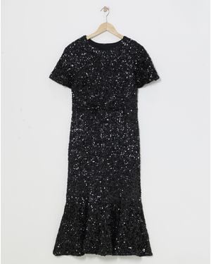 Joanna Hope Sequin Midi Dress - White