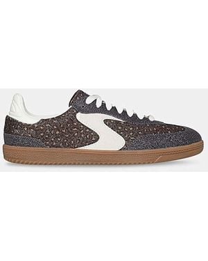 Skechers Hotshot Leopard Trainers - White