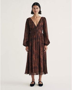Nobody's Child Aine Midi Snake Dress - Brown