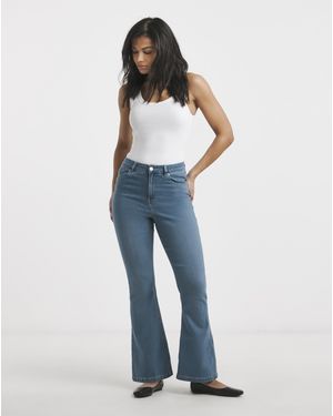 Simply Be Flared Highwaist Super Stretch - Blue