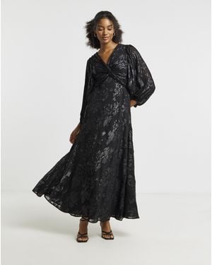 Joanna Hope Lurex Dress - Black
