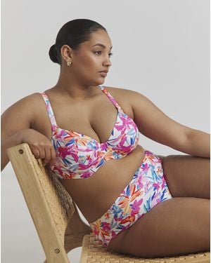 Elomi Savaneta Mid Rise Bikini Brief - Brown