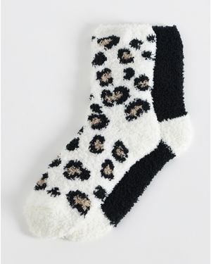 Pretty Secrets (2 Pair Pack) Cosy Socks - Multicolour