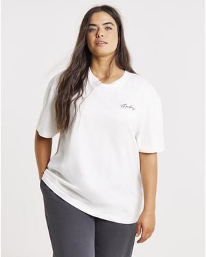 Gym King Mindset Boyfriend T-Shirt - White