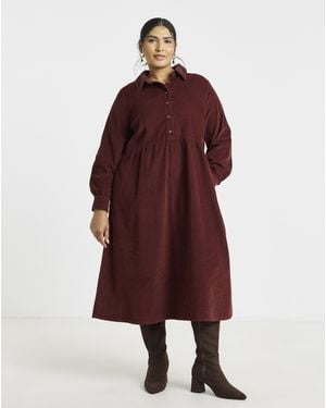 Simply Be Collared Cord Midaxi Dress