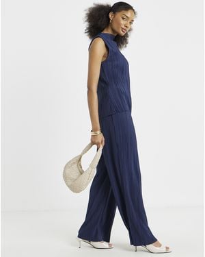 Vila Wide Leg Trousers - Blue