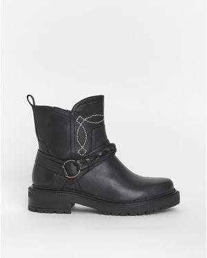 Joe Browns Leather Ankle Boot Eee Fit - Black