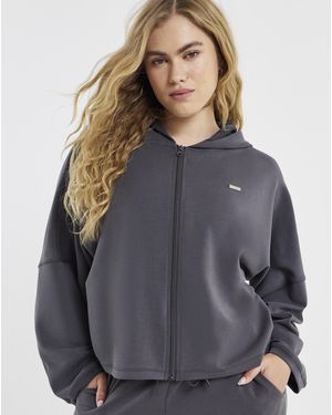 Sculpt Activewear Modal Zip Hoodie - Grey
