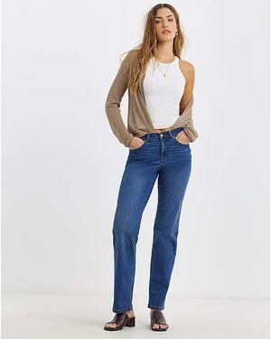 Simply Be Western 24/7 Straight Leg Jeans - Blue
