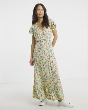 Joe Browns Louise Tiered Midaxi Dress - Green