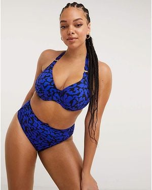 Fantasie Hope Bay Halter Bikini Top - Blue