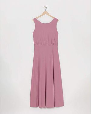 Simply Be Cowl Back Bridesmaid Dress - Pink