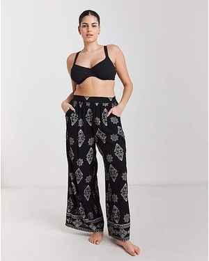 Joe Browns Print Beach Trousers - Blue