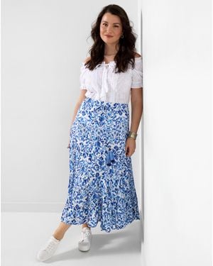 Joe Browns Summer Blues Tiered Maxi Skirt