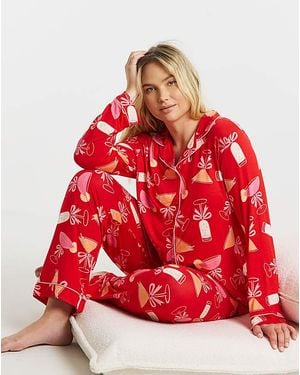 Pretty Secrets Cocktail Revere Pj Set - Red