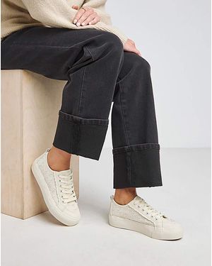 Simply Be Mesh Lace Trainer - Black