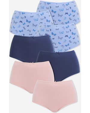 Pretty Secrets 7 Pack Full Fit Brief - Blue