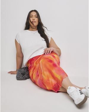Simply Be Midaxi Skirt - Red