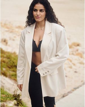 Simply Be Oversized Blazer - Natural