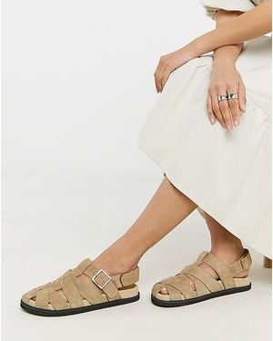 JD Williams Fisherman Stlye Mule Wide - Natural