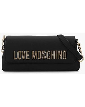 Love Moschino Bold Love Logo Evening Bag - Black