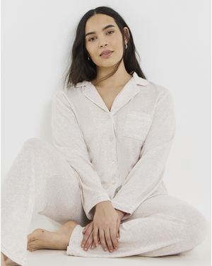 Pretty Secrets Brushed Rib Pyjama Set - Grey