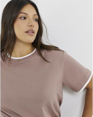 Simply Be Double Layer T-Shirt - Multicolour