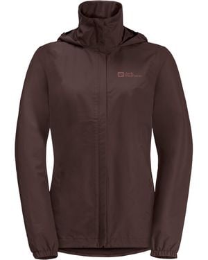Jack Wolfskin Stormy Point Wp Jacket - Red