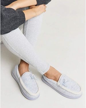 JD Williams Full Slipper With Bow Ex Wide Fit - White