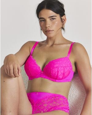Ann Summers Sexy Lace Plunge Bra - Pink