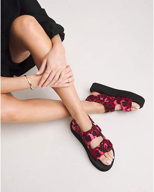 Simply Be Touch And Close Active Sandal Ex Wide - Pink