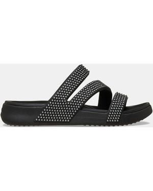 Crocs™ Get Away Strappy Gems Detail - White